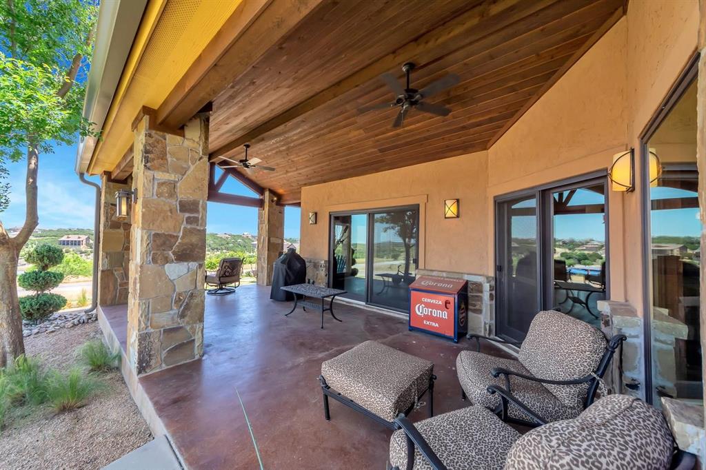 1231 Rawhide Ridge Graford, TX 76449 - Photo 11 of 26 View of patio with ceiling fan