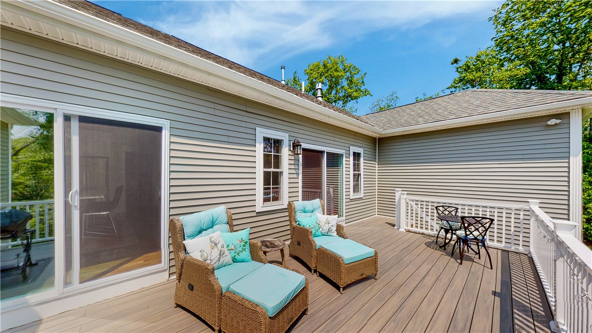 68 Cedar Forest Road Smithfield, RI 02917 - Photo 5 of 32 Rear deck off LR, totally private enjoyment!