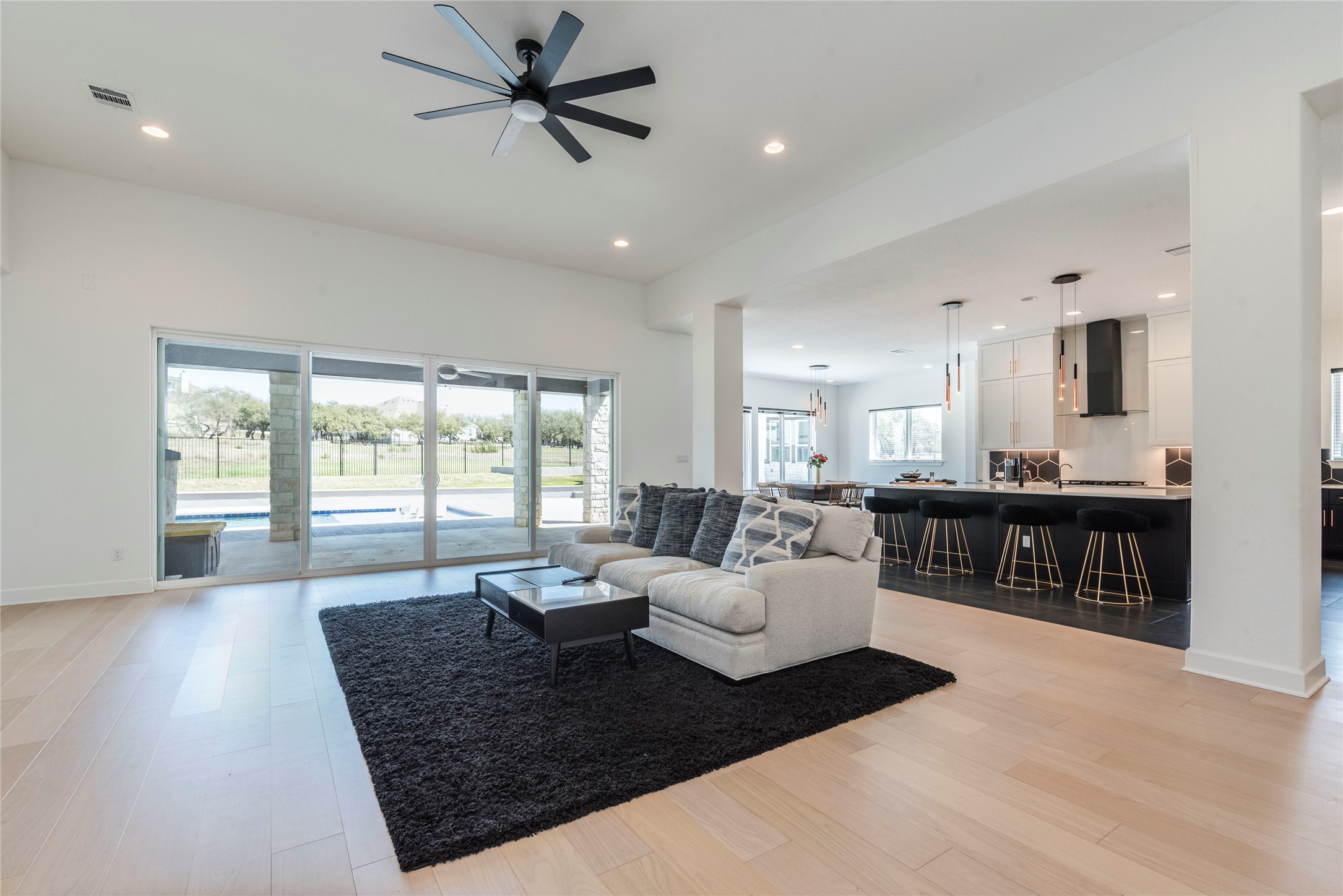 231 Call Drive Austin, TX 78737 - Photo 9 of 40 Vaulted Ceilings in the great room