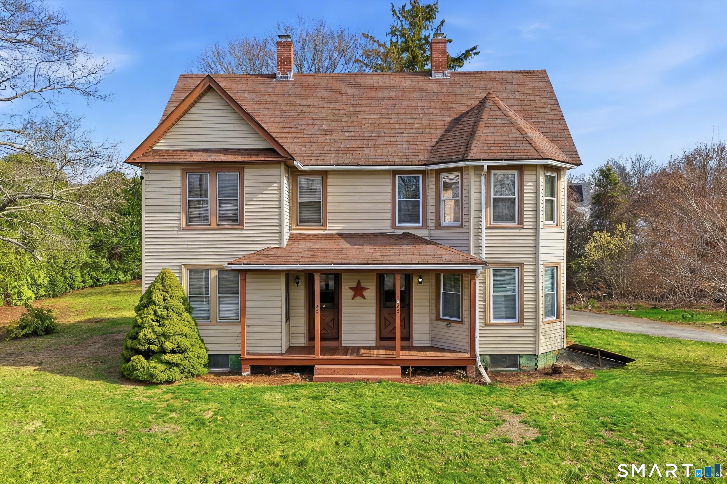 43 Dunham Street Norwich, CT 06360 - Photo 3 of 26 a aerial view of a house