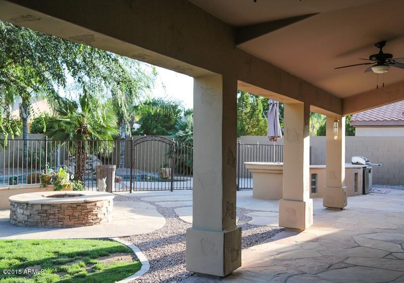 2159 East Victor Road Gilbert, AZ 85296 - Photo 11 of 47 backyard pool, patio, firepit