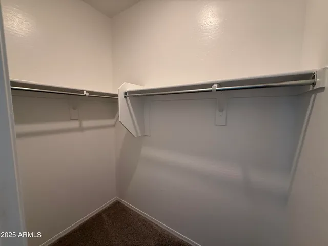a close view of closet