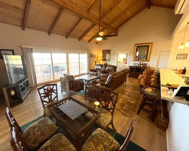 a view of city and mountain