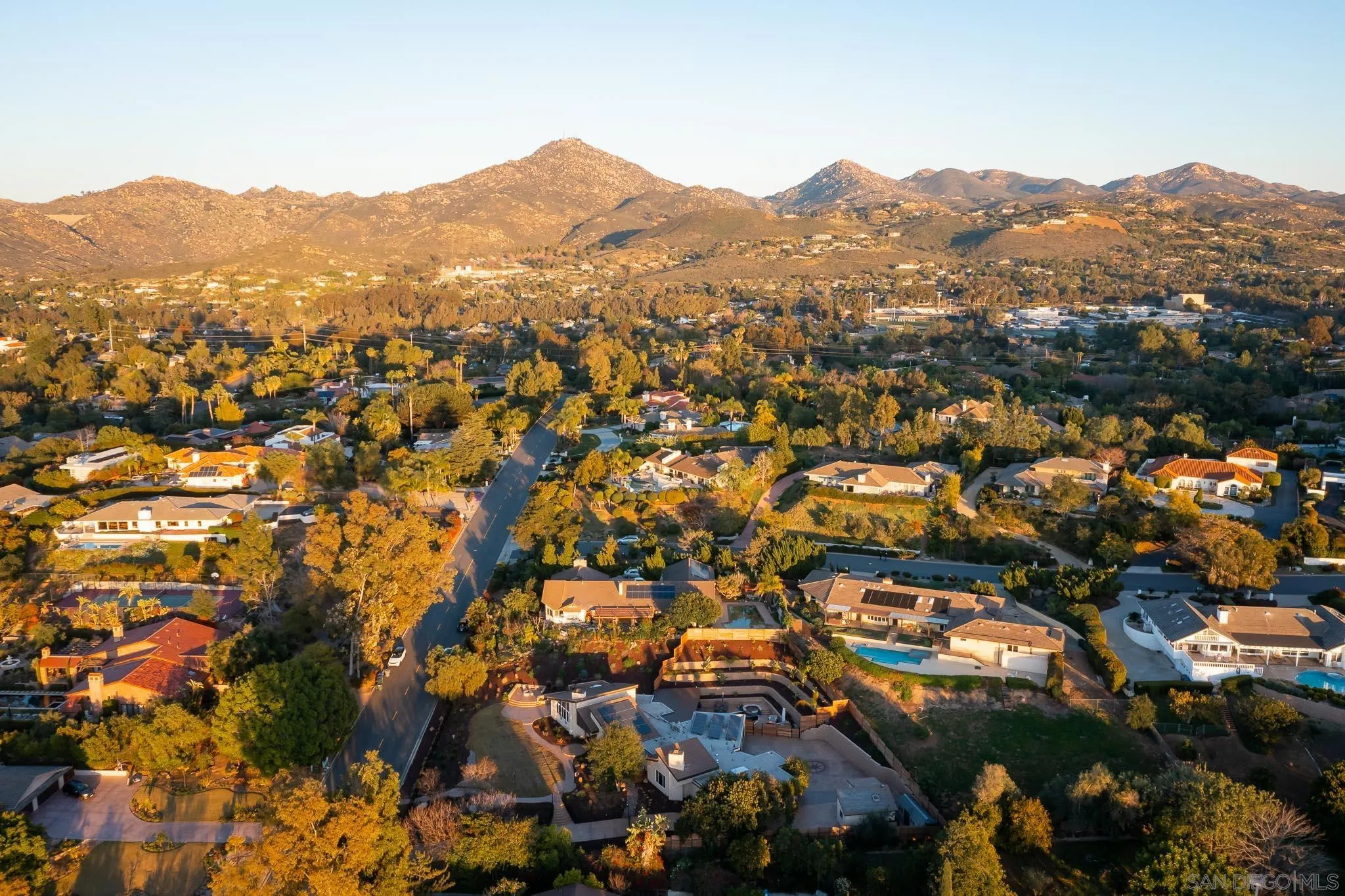 13647 Orchard Gate Road Poway, CA 92064 - Photo 41 of 43 an aerial view of residential houses with city view