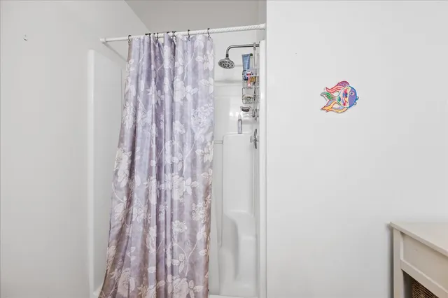 a close up view of a curtain