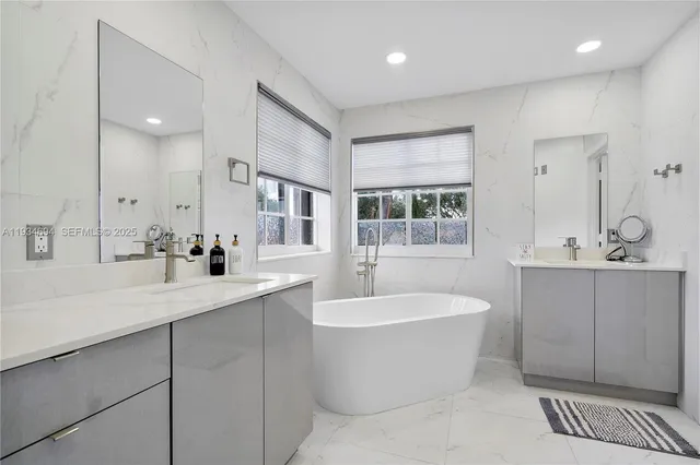 a view of a garden with a lake