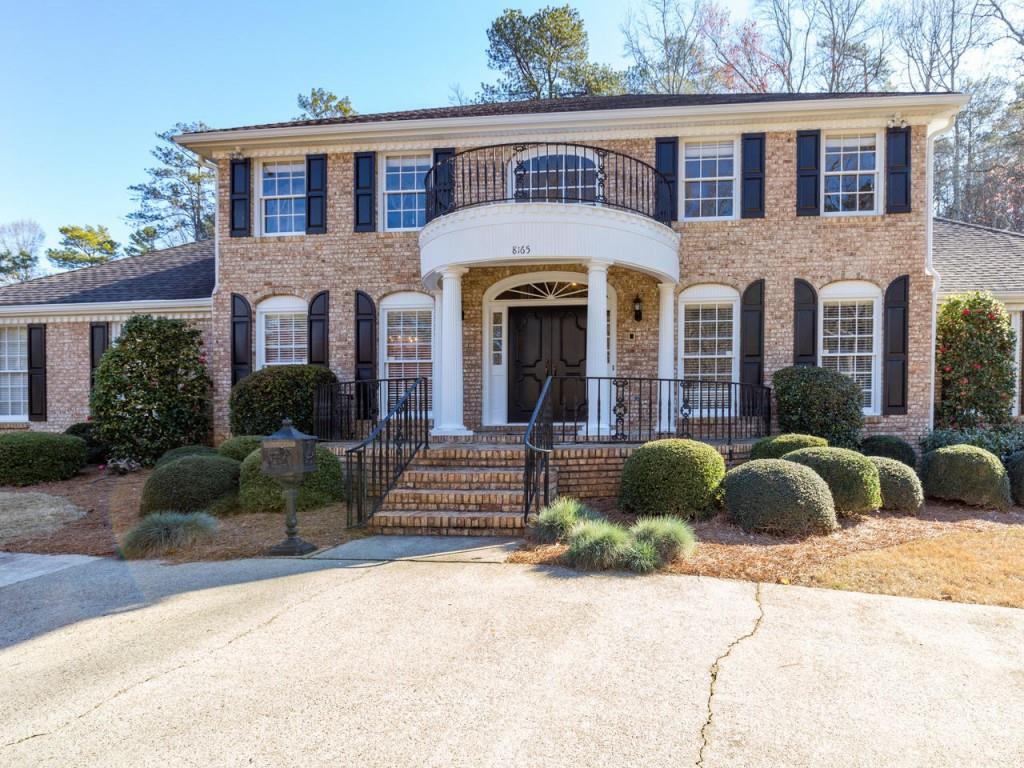 8165 Ball Mill Road Northeast Sandy Springs, GA 30350 - Photo 1 of 1 Close up front view of home, with mailbox where mail delivered
