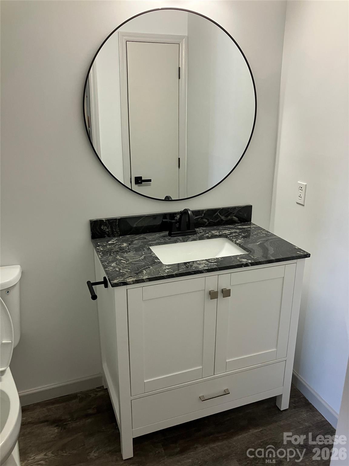 18809 Vineyard Point Lane Cornelius, NC 28031 - Photo 9 of 14 a bathroom with a granite countertop toilet sink and mirror