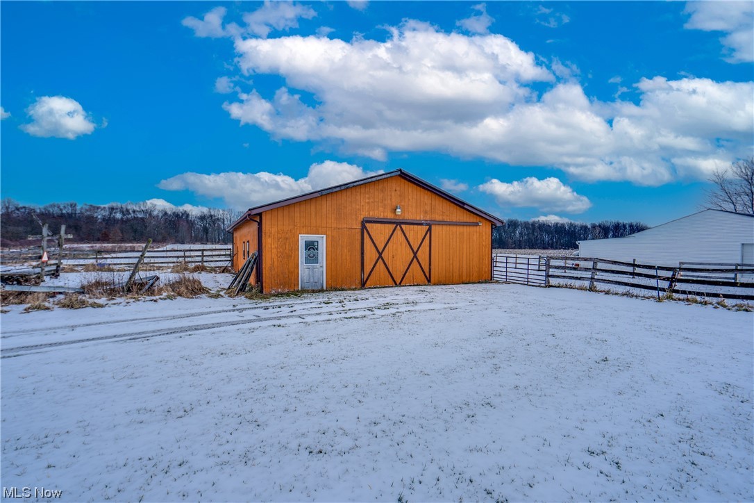 5303 Laubert Road Atwater, OH 44201 - Photo 7 of 37 Snow covered structure with a rural view