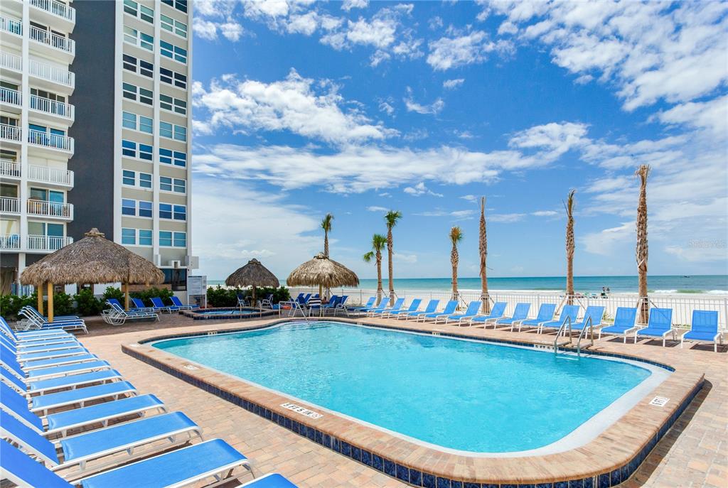17450 Gulf Boulevard, Unit 206 Redington Shores, FL 33708 - Photo 49 of 52 a view of swimming pool with outdoor seating