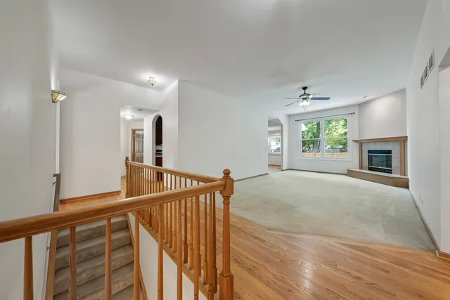 a view of an empty room and window