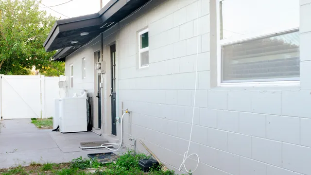 a view of a small house