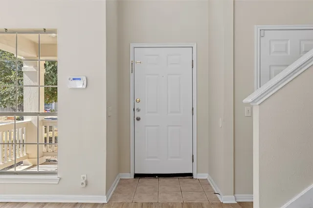 a view of front door