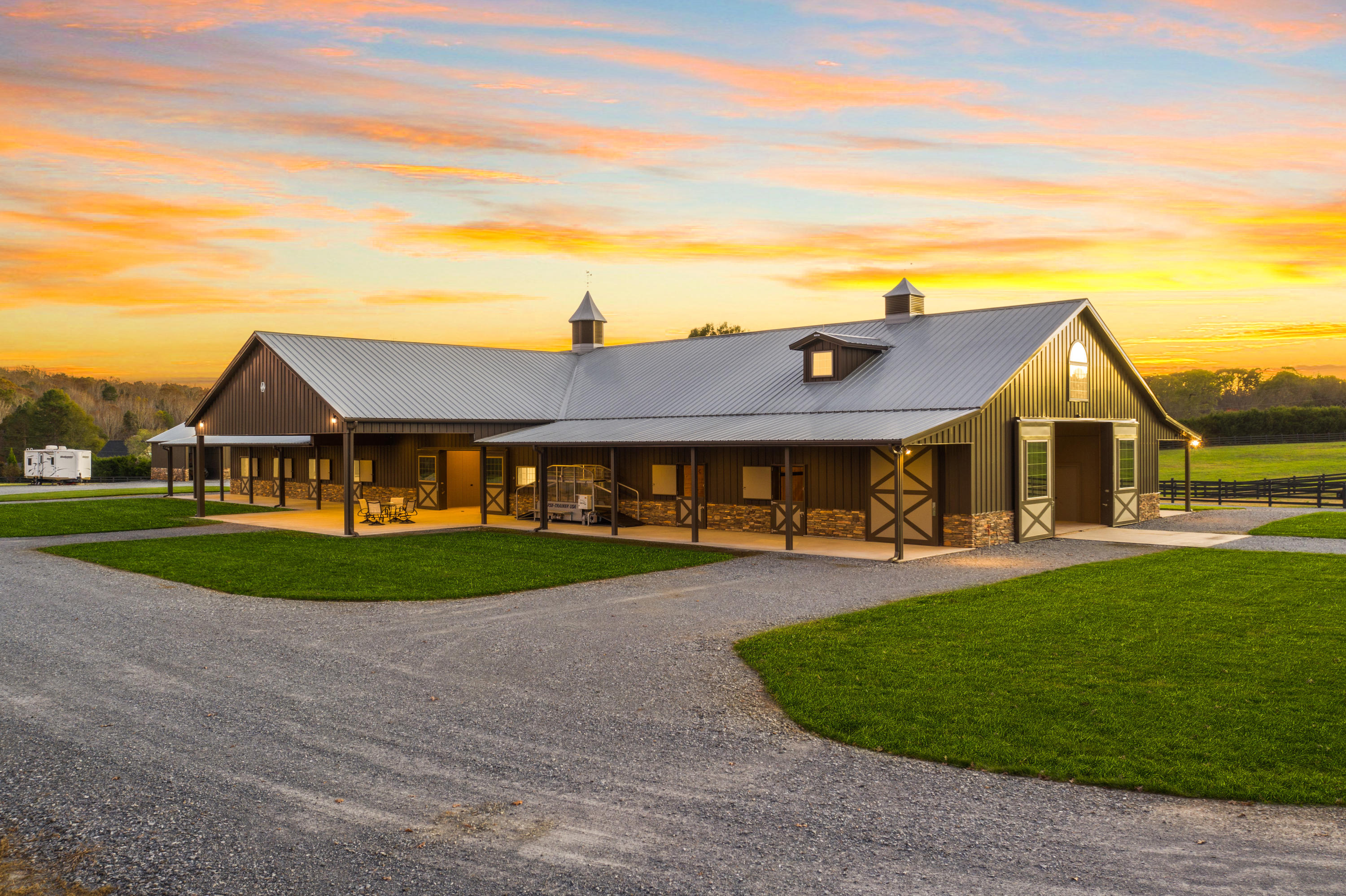 680 North Kingsbury Road Clover, SC 29710 - Photo 81 of 88 Xavier Farm Twilight Drone-13