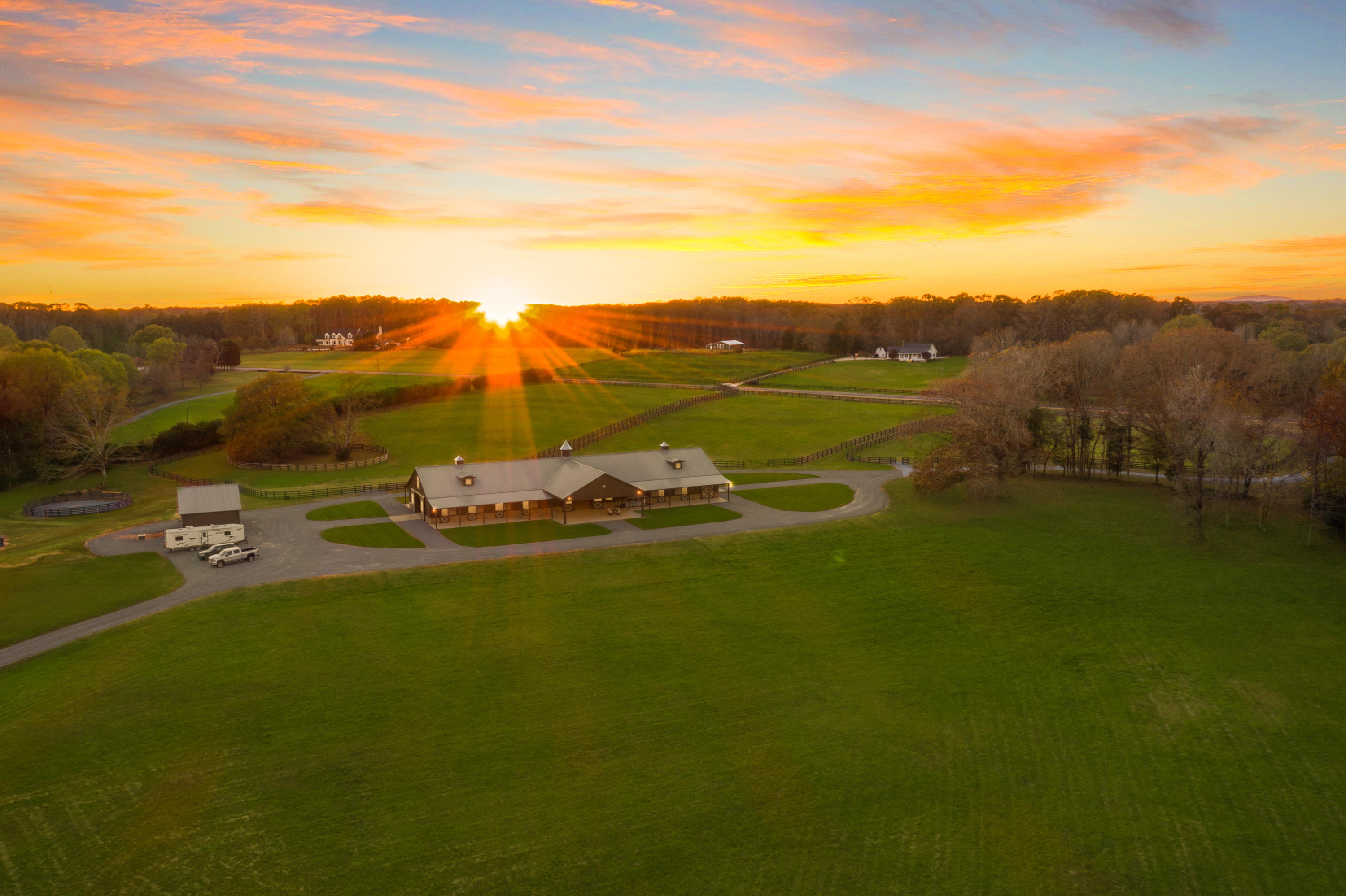 680 North Kingsbury Road Clover, SC 29710 - Photo 88 of 88 Xavier Farm Twilight Drone-4
