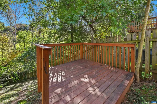 a view of a wooden fence
