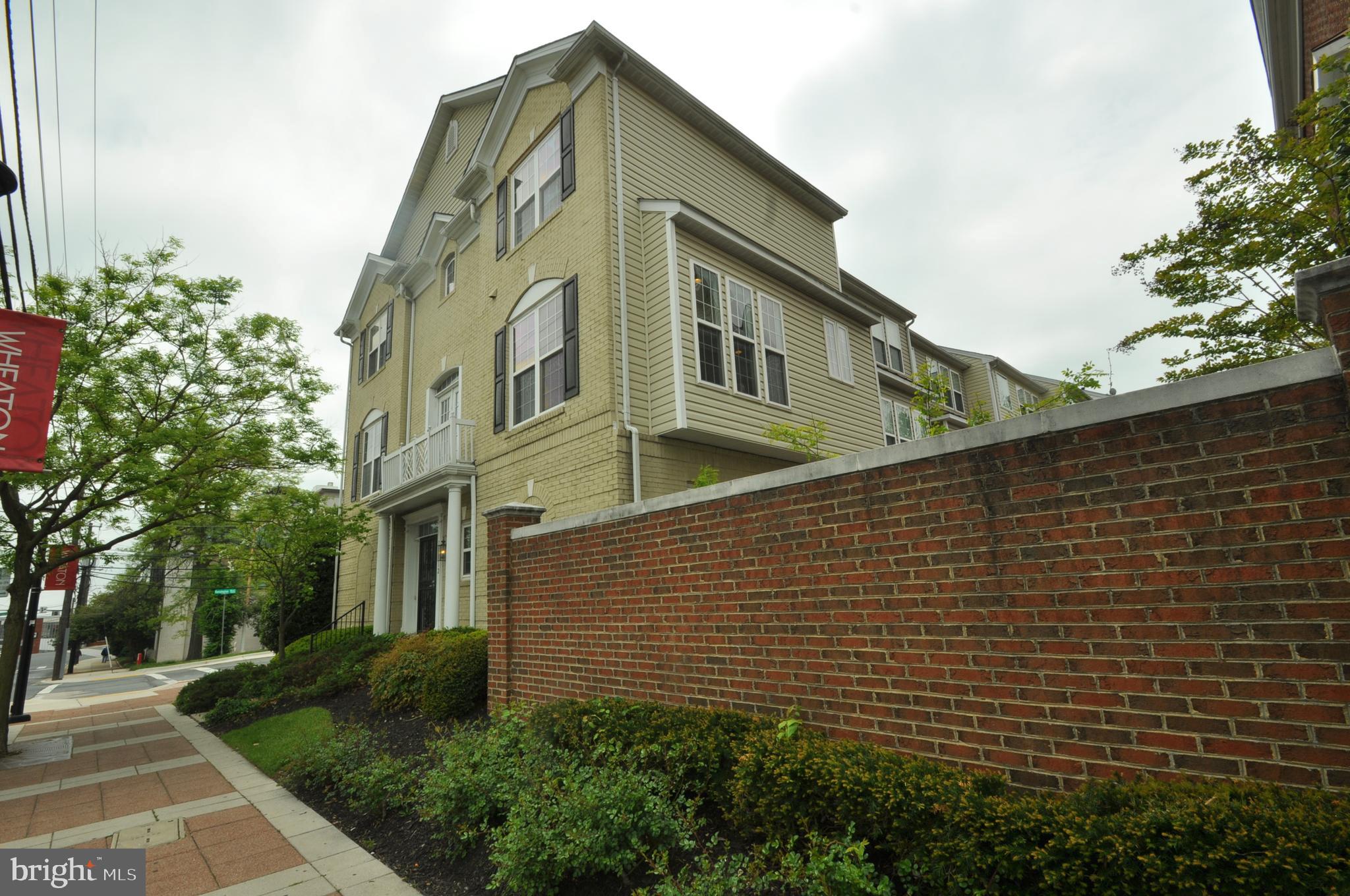 11412 Grandview Avenue Silver Spring, MD 20902 - Photo 4 of 17 VIEW FROM SIDEWALK SHOWS PRIVACY WALL