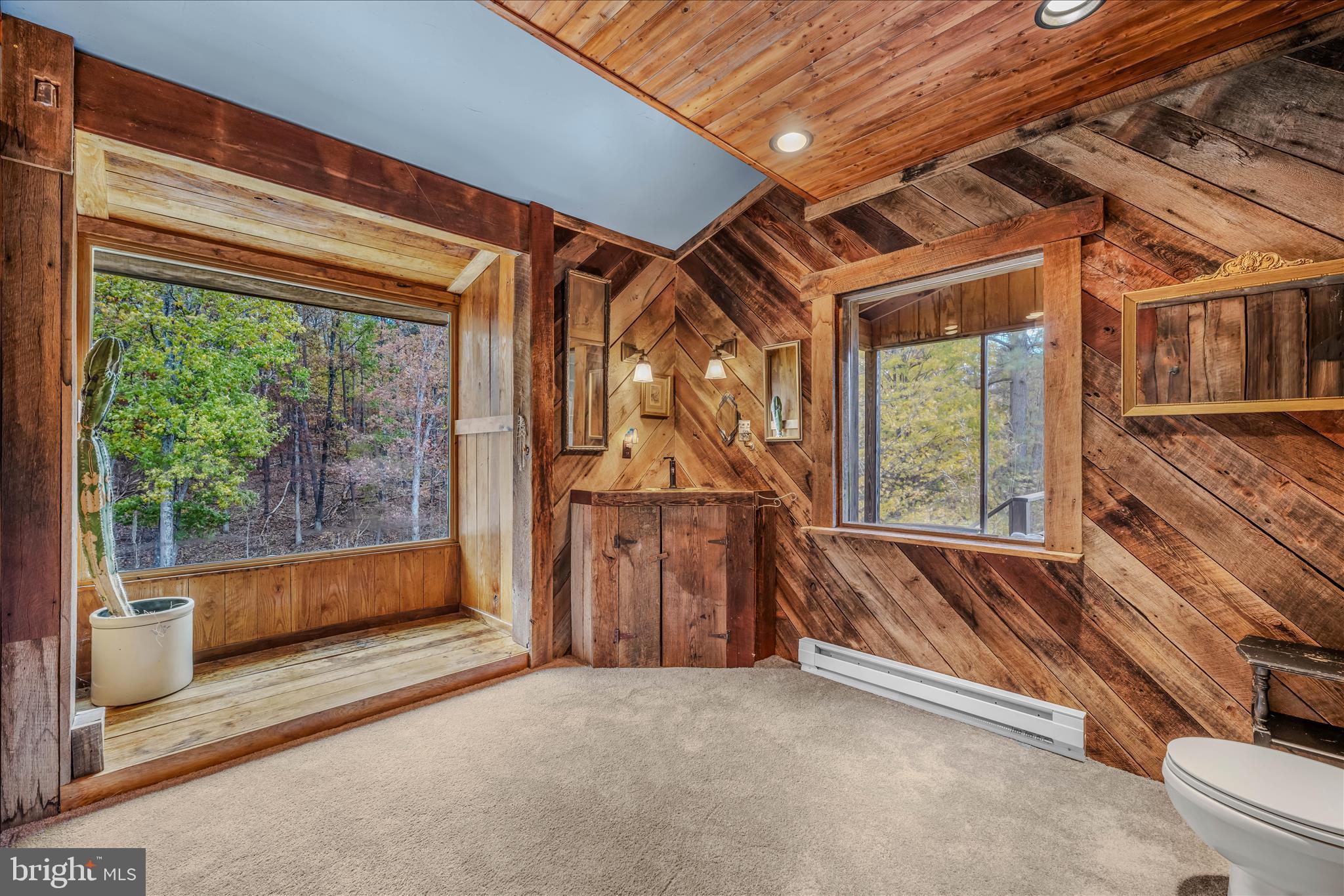 3041 Pine Grove Road Berkeley Springs, WV 25411 - Photo 22 of 99 a view of an empty room with a fireplace and a window