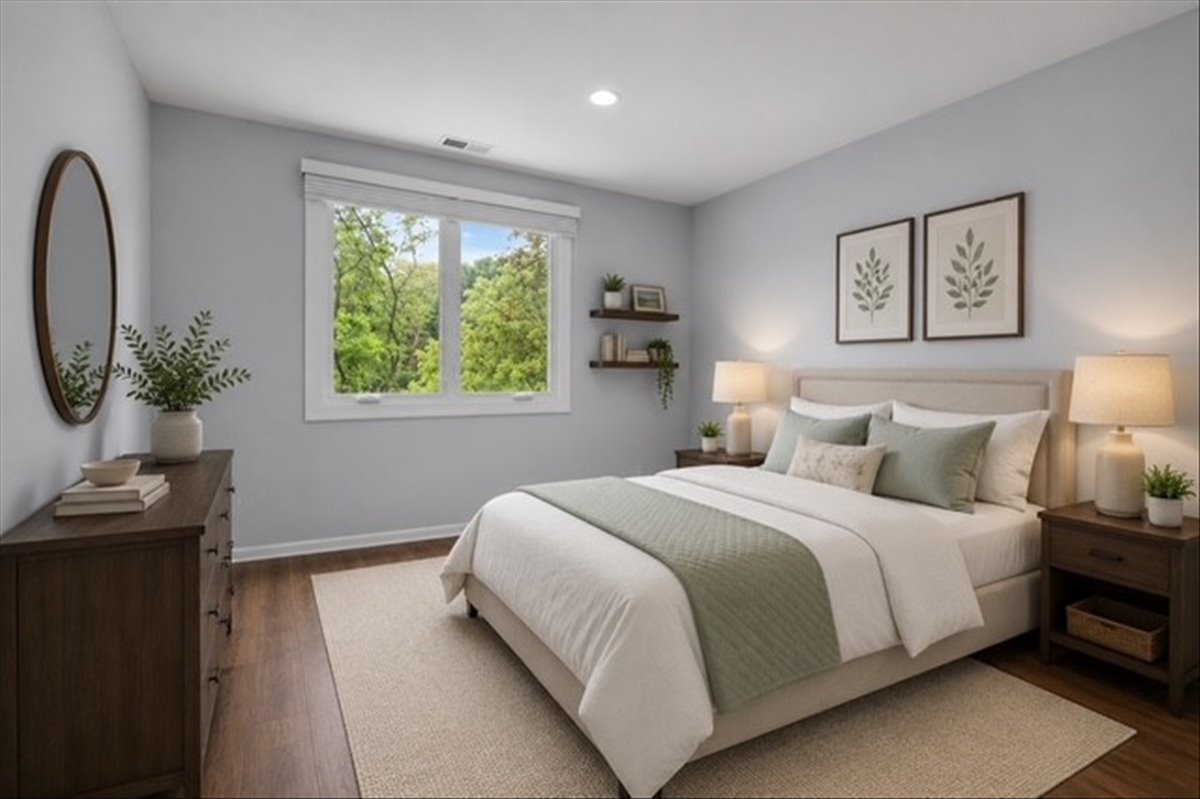 1795 Lake Cook Road, Unit 107 Highland Park, IL 60035 - Photo 16 of 26 a bedroom with a bed and a window