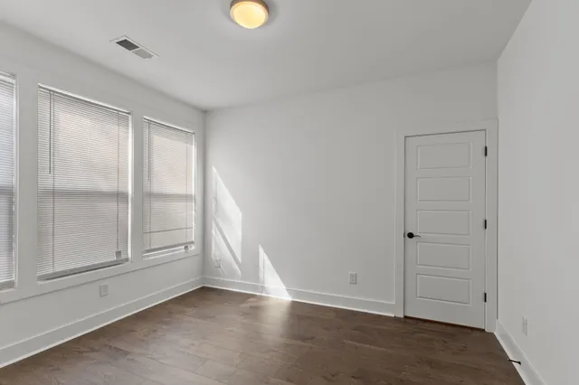 an empty room with window