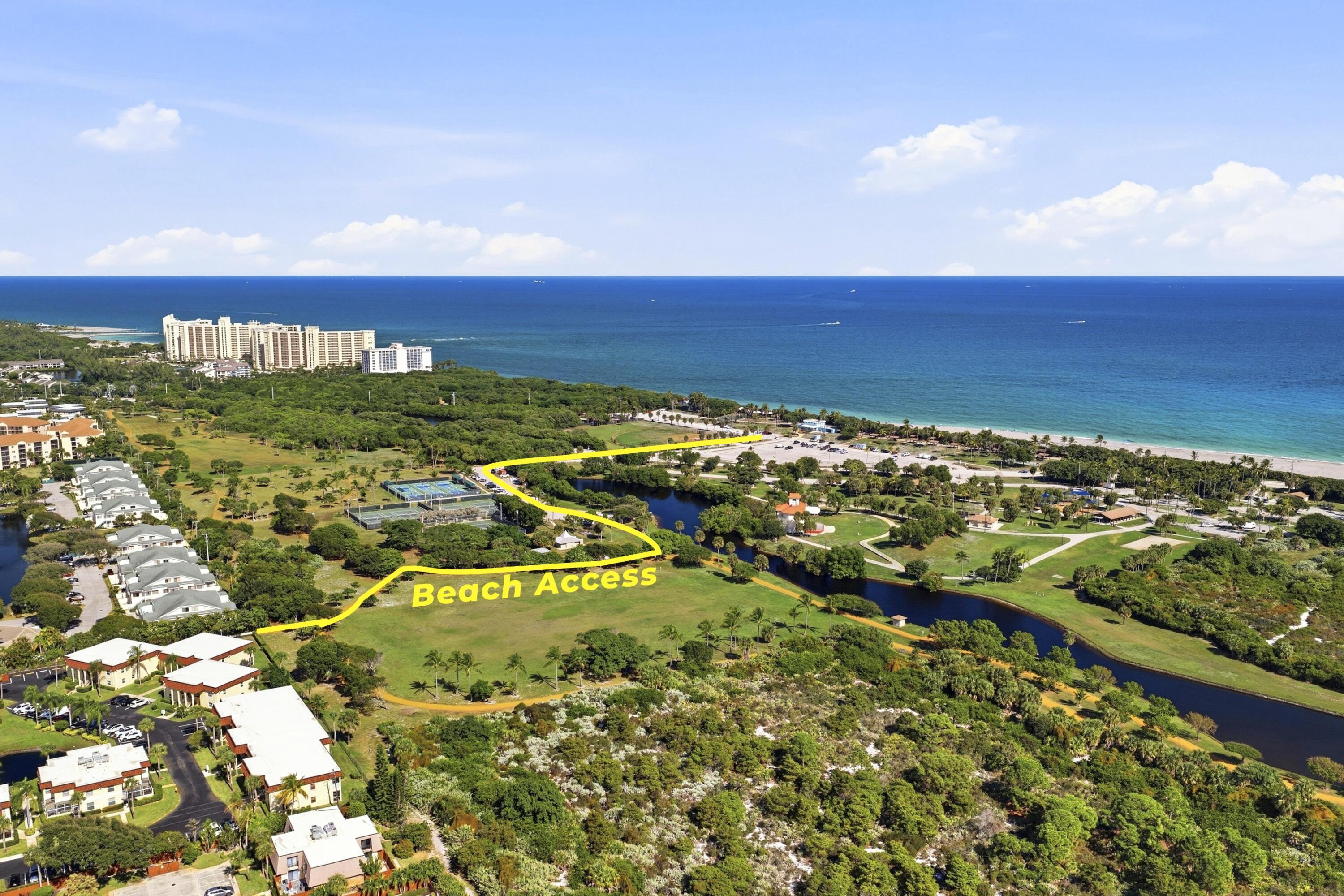 717 Highway 1, Unit 608 Jupiter, FL 33477 - Photo 28 of 32 Beach Access Aerial