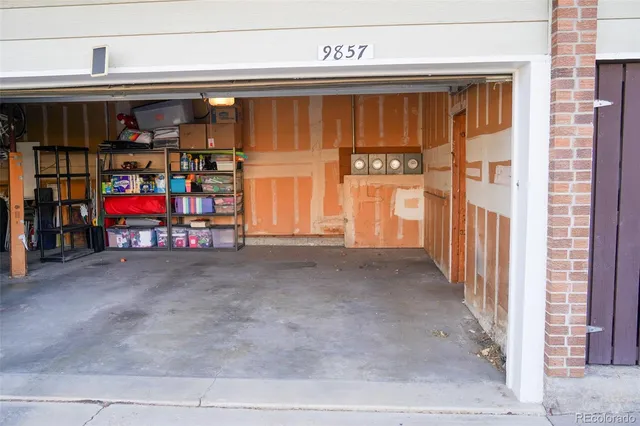 a view of storage and utility room