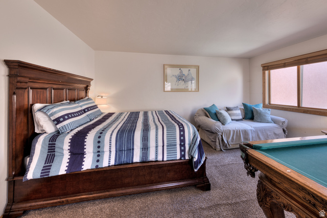 3461 Westwater Road, Unit 6 Moab, UT 84532 - Photo 20 of 33 Bedroom featuring carpet flooring and pool table