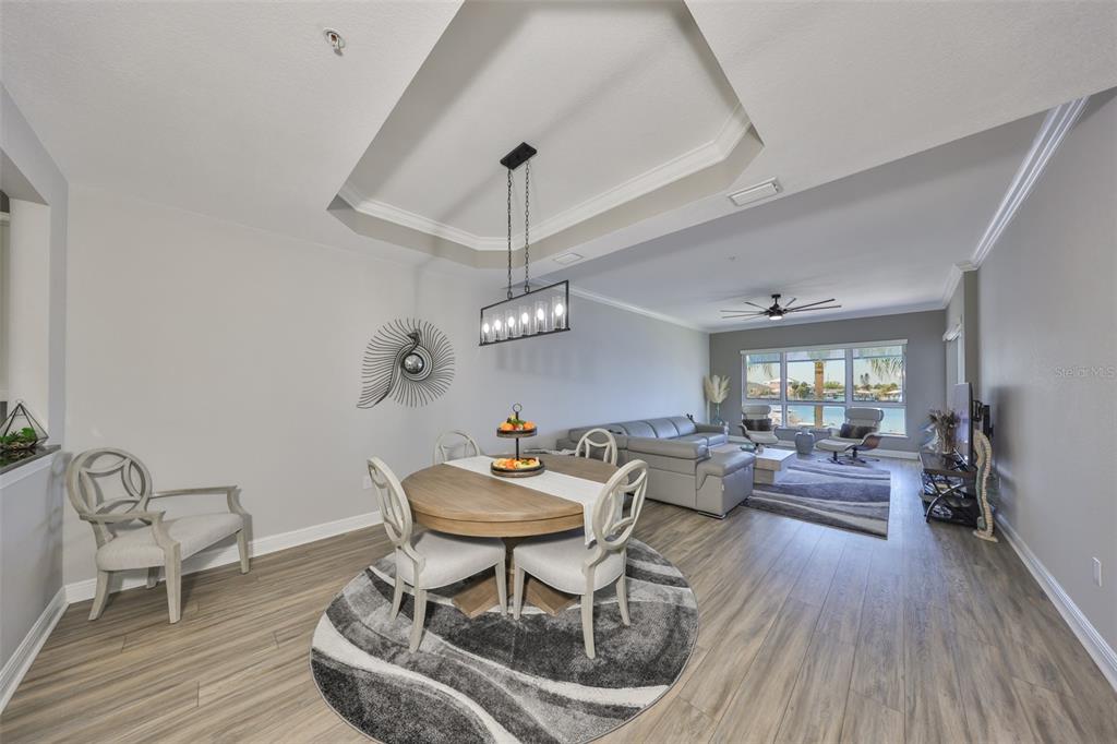 1038 Bellasol Way, Unit 202 Apollo Beach, FL 33572 - Photo 12 of 52 a living room with furniture and a wooden floor