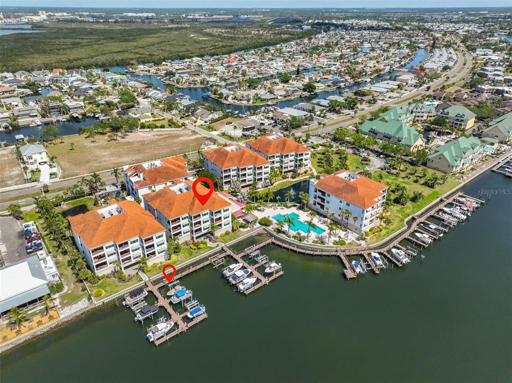 1038 Bellasol Way, Unit 202 Apollo Beach, FL 33572 - Photo 39 of 52 an aerial view of a residential houses with outdoor space