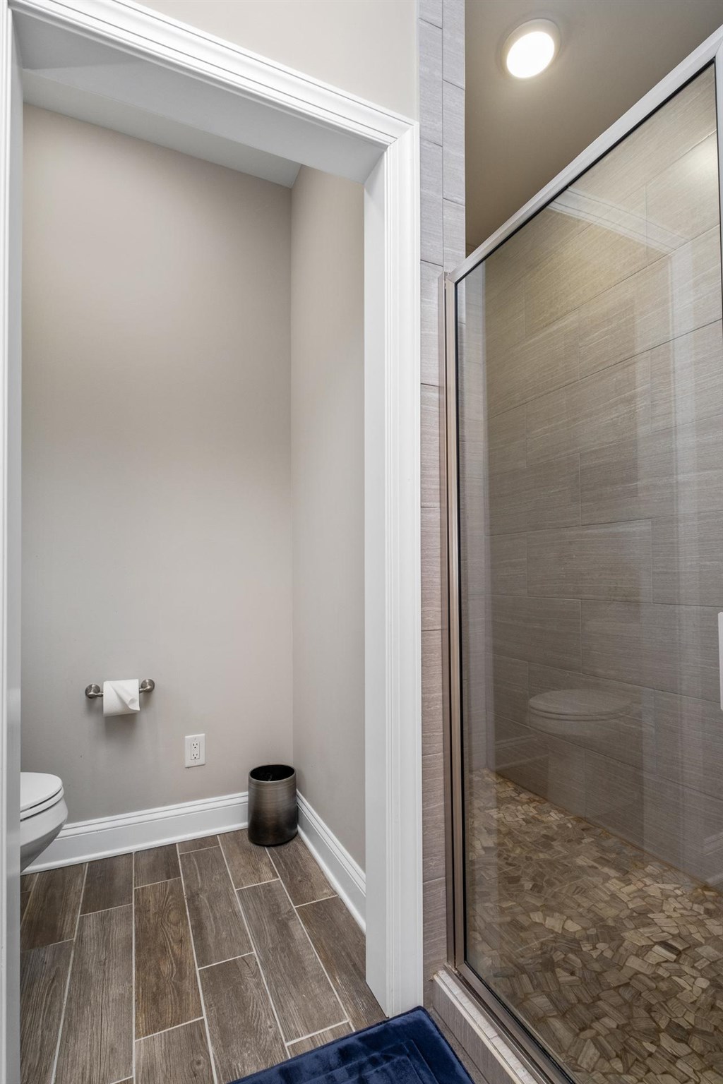 705 Ladd Road Fishersville, VA 22939 - Photo 28 of 40 a bathroom with a toilet and a shower
