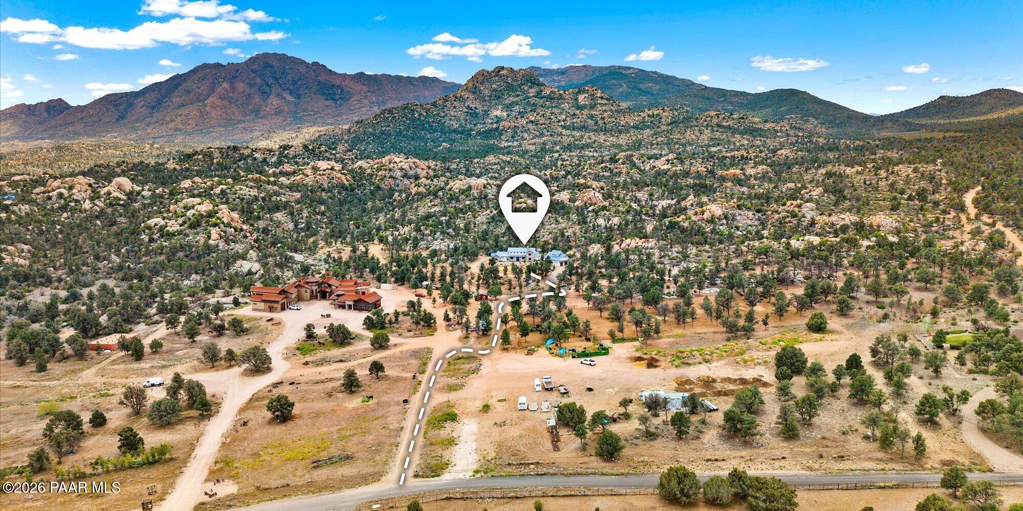 10255 North Chaos Ranch Road Prescott, AZ 86305 - Photo 89 of 101 Aerial-2