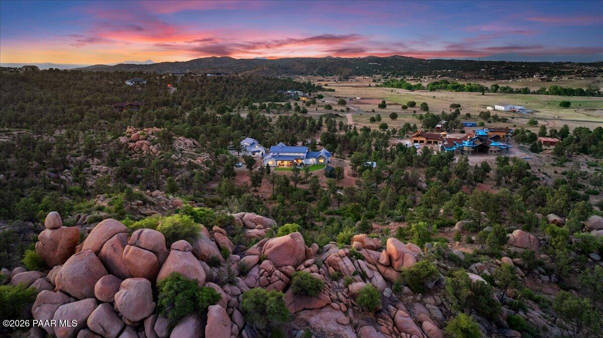 10255 North Chaos Ranch Road Prescott, AZ 86305 - Photo 99 of 101 a view of a city with mountains in the background