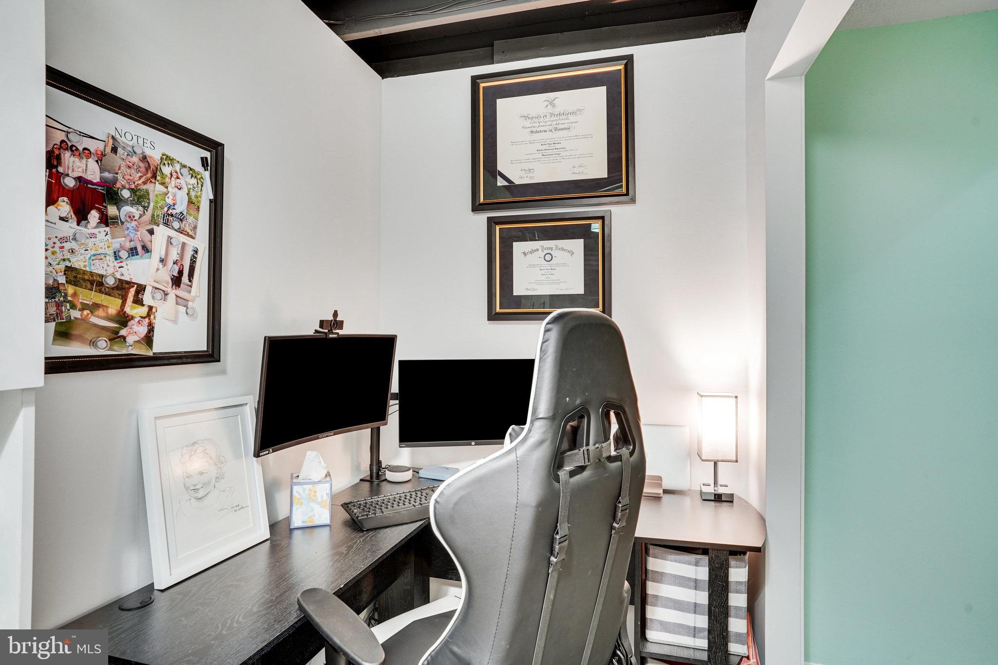 8345 Windfall Road Springfield, VA 22153 - Photo 23 of 30 a view of a workspace with furniture and wooden floor