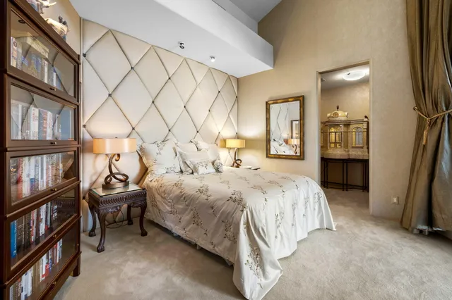 a kitchen with counter top space