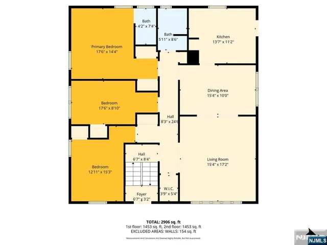 a view of a white house with a snow in the background