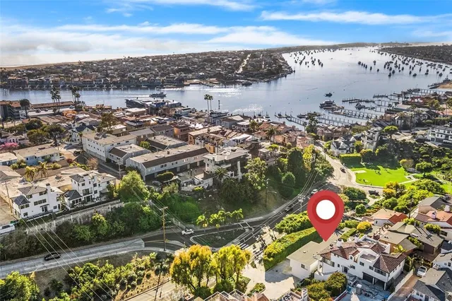 an aerial view of a city