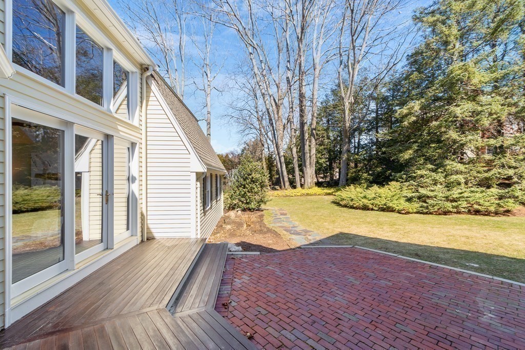 3 Goodwin Road Lexington, MA 02420 - Photo 36 of 38 a view of backyard with large trees