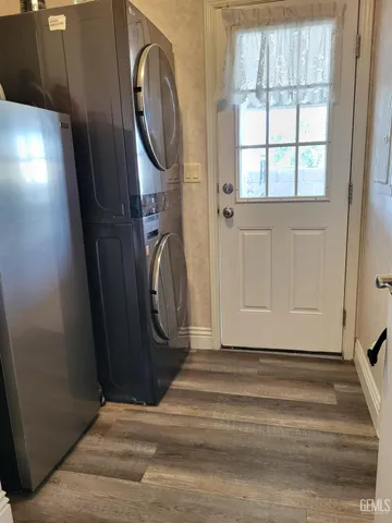 a view of a door in the house