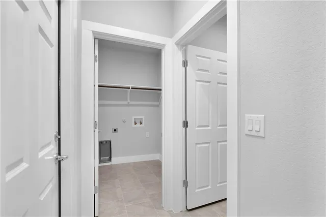 a view of closet area