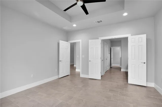 a close view of closet