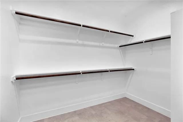 a close view of closet