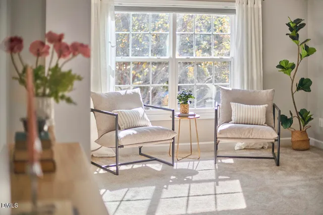 a view of a hallway with entryway