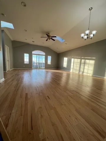 a view of livingroom with hardwood floor and window