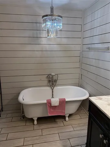 a bathroom with a sink and a bathtub