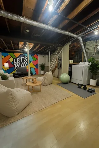 a view of outdoor space with seating area