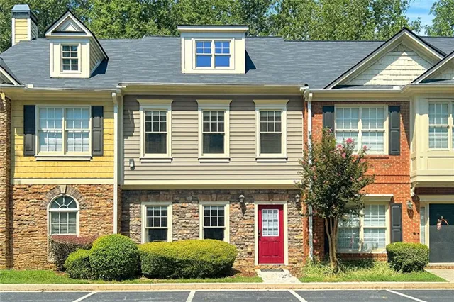 a front view of a house