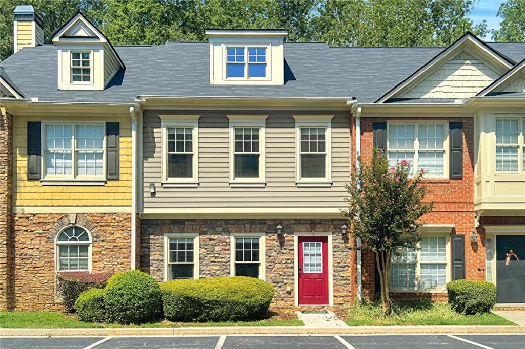 a front view of a house