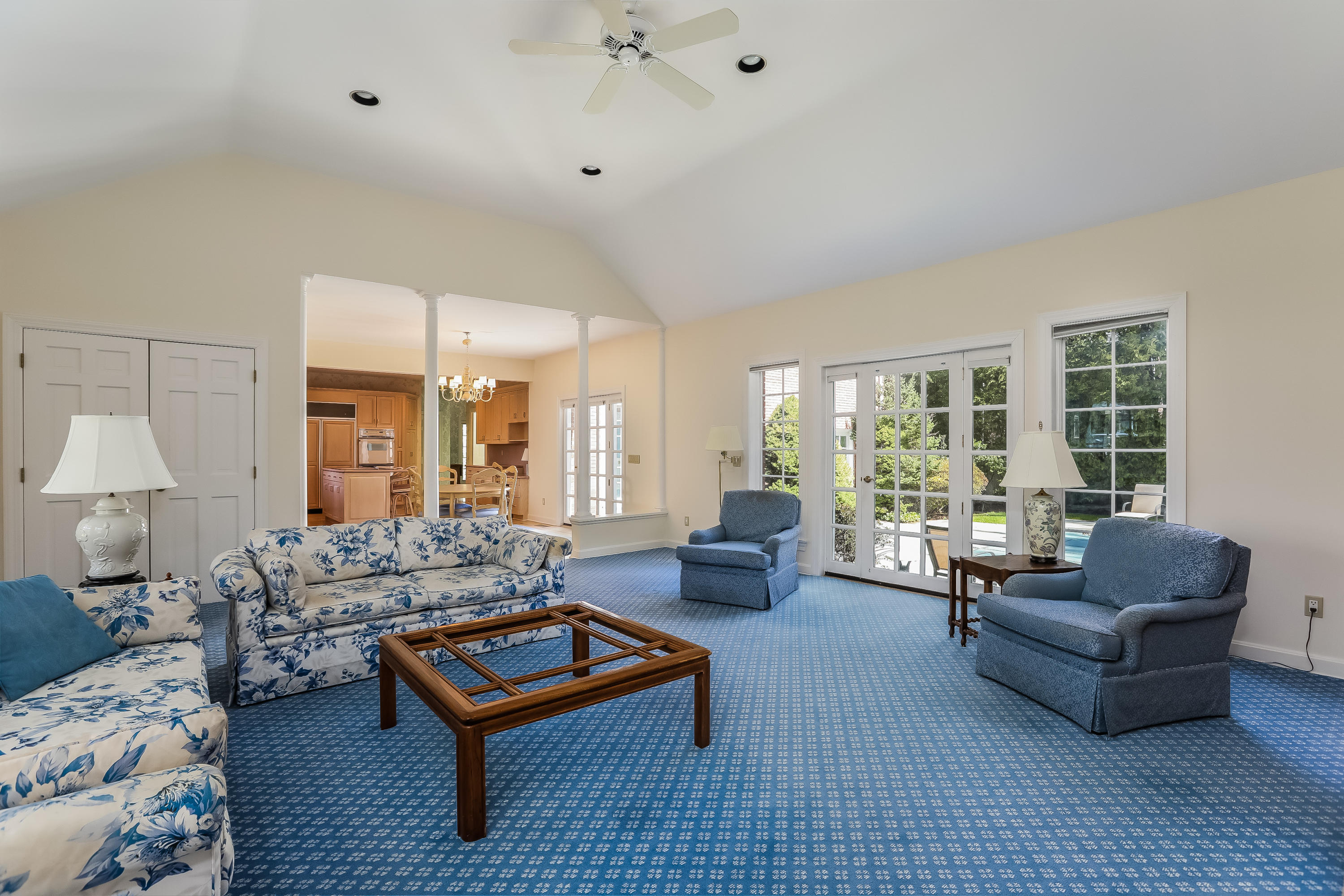 1 Shields Lane Darien, CT 06820 - Photo 14 of 41 a living room with furniture and a large window