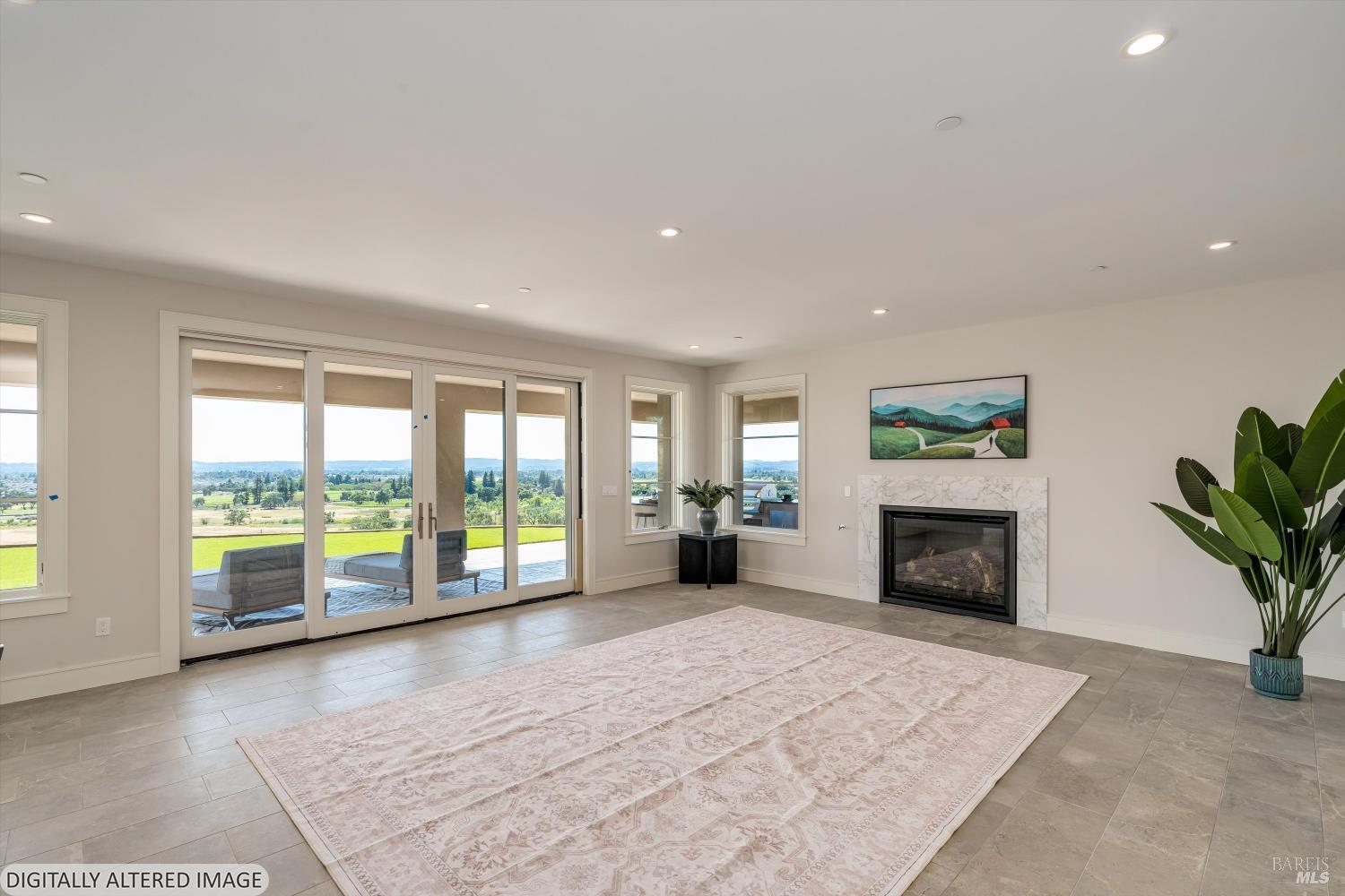 120 Angela Drive Santa Rosa, CA 95403 - Photo 48 of 97 Downstairs Game room with gas fireplace