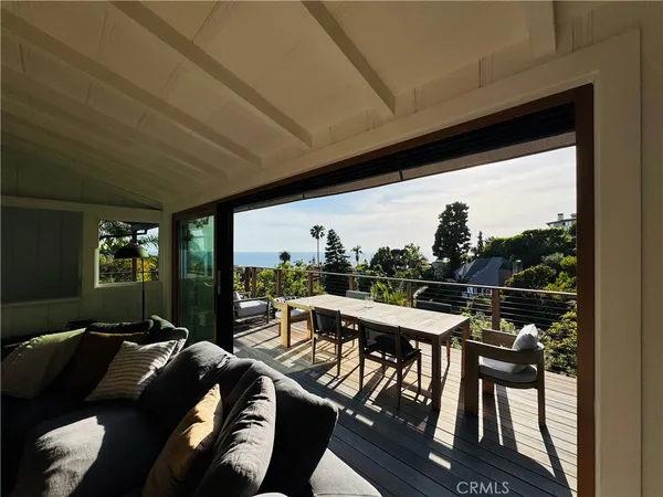 a terrace with outdoor seating